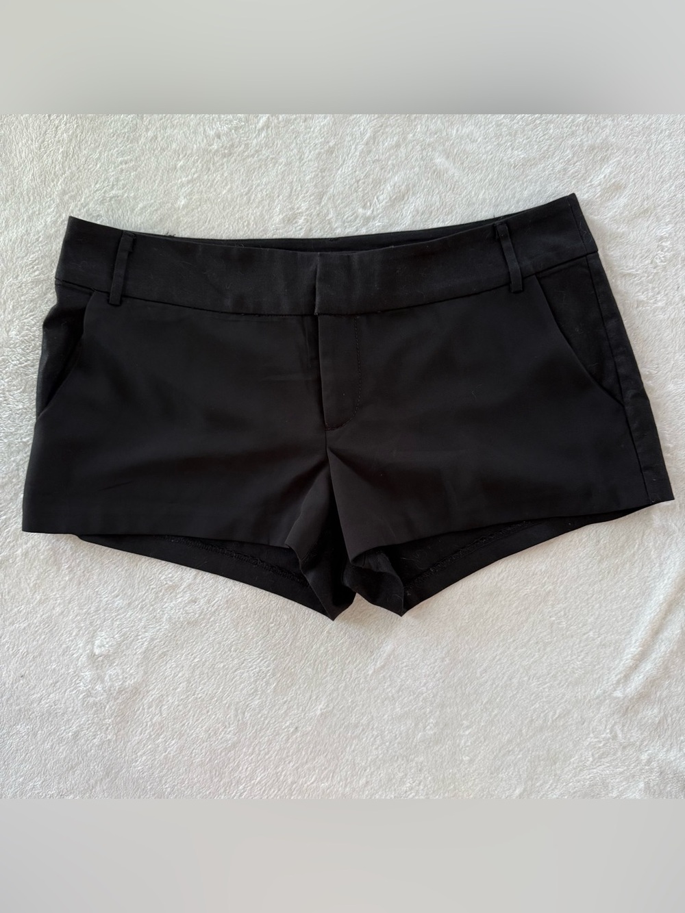 Guess Black High-Waist Tailored Shorts